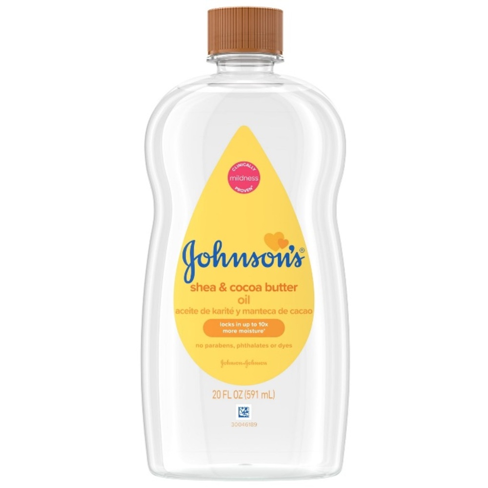 Johnson's Baby Oil Shea & Cocoa Butter‎ Mineral Oil 20 oz